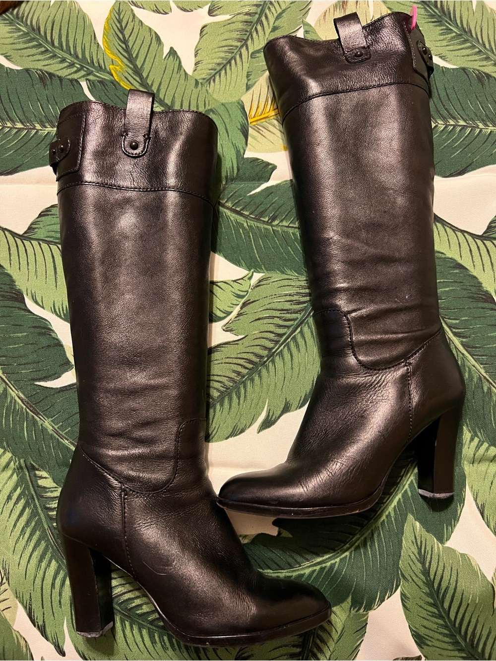 Banana Republic Black Luella Boots Soft Leather Size 7.5